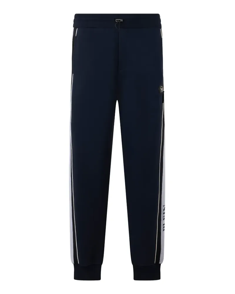 Philipp Plein Jogginghose mit Logo-Streifen - Blau Blau