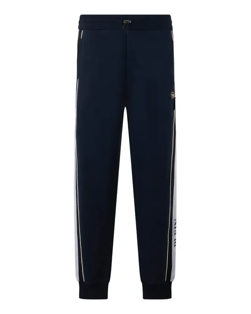 Philipp Plein Jogginghose mit Logo-Streifen - Blau Blau
