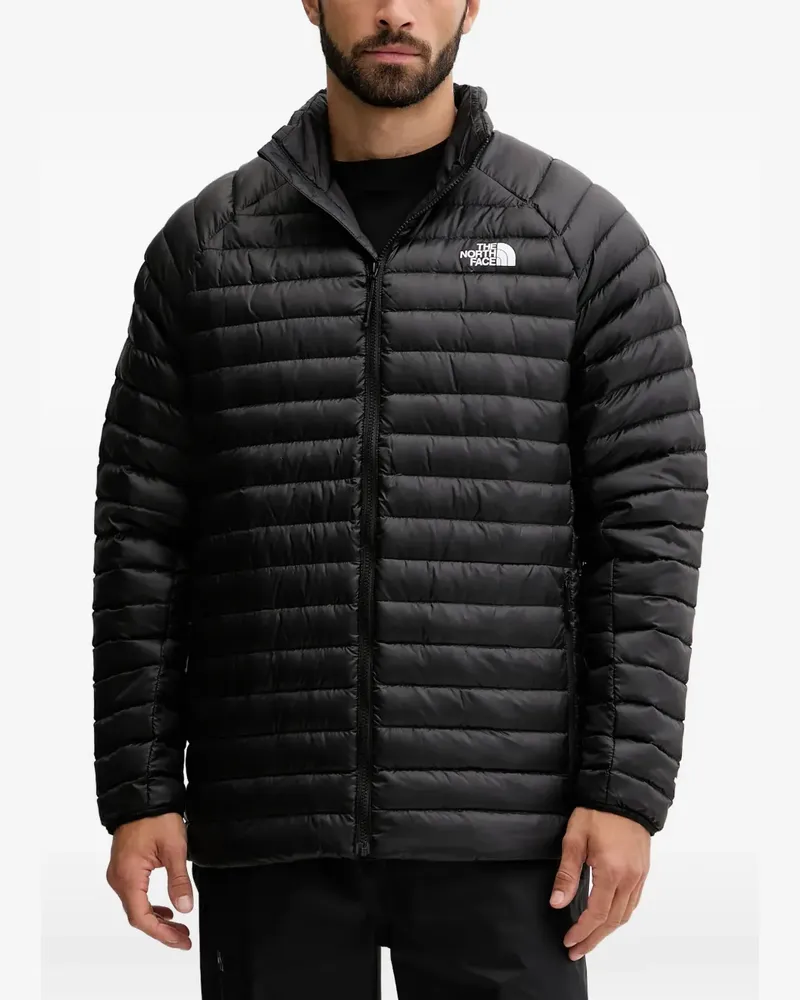 The North Face logo quilted ski jacket - Schwarz Schwarz