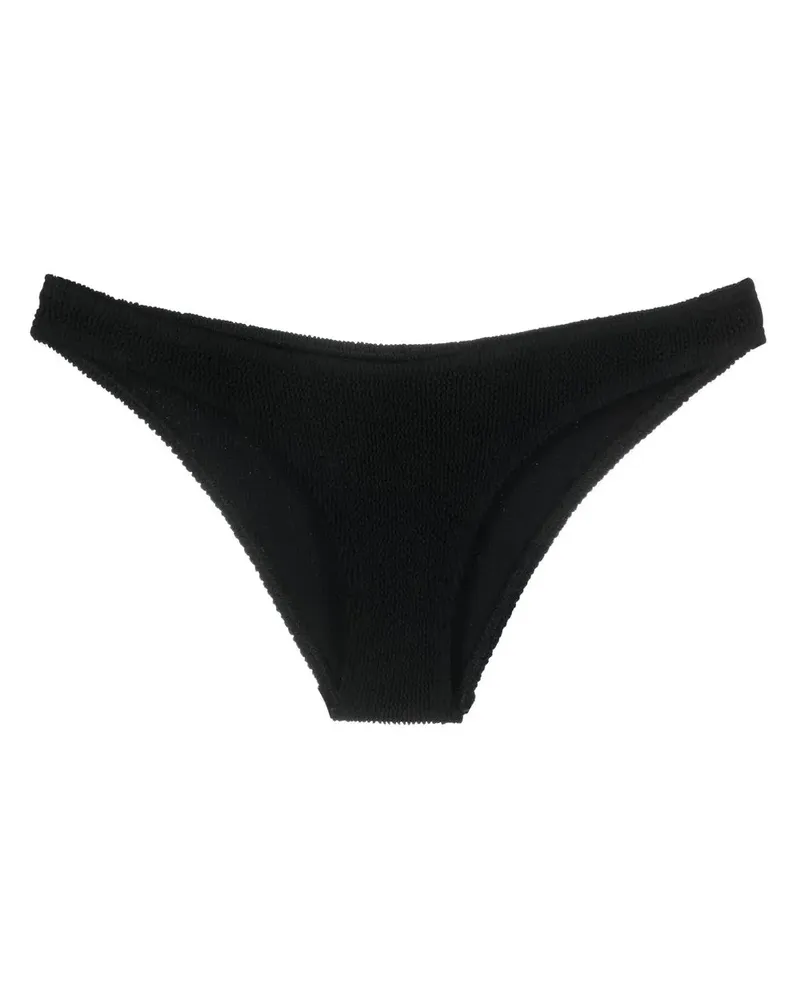 bond-eye Bikinihöschen aus Seersucker-Textur - Schwarz Schwarz
