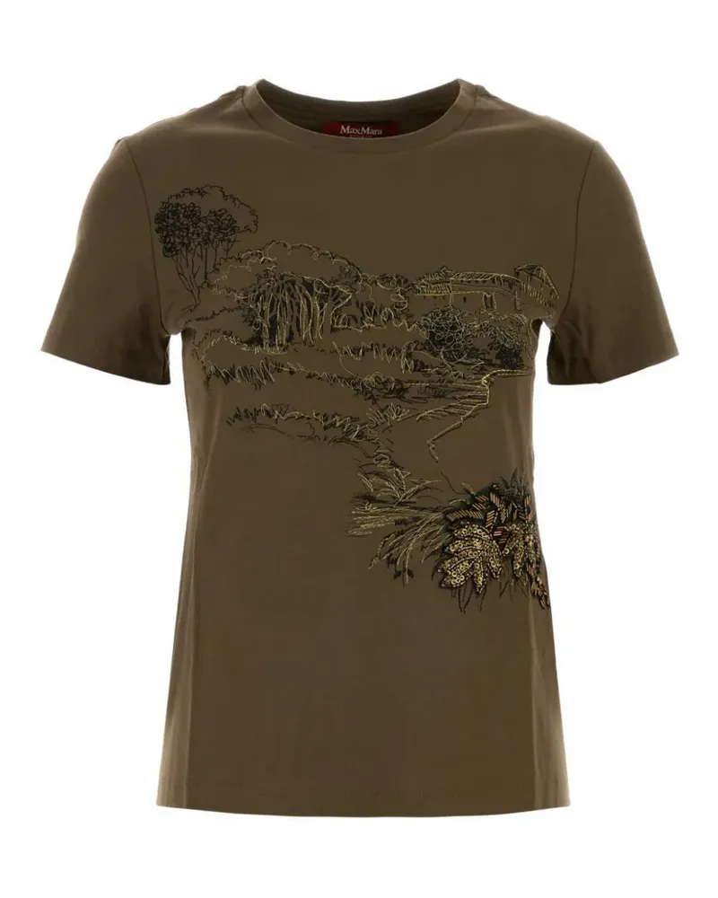 Max Mara graphic T-shirt - Grün Grün