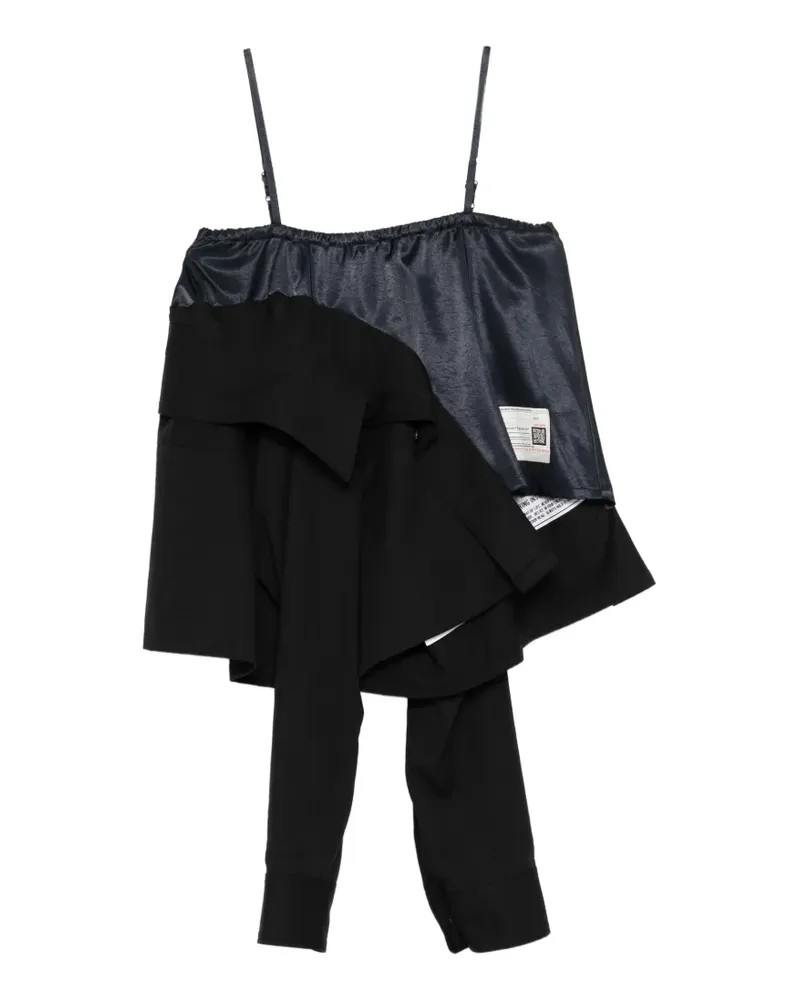 MIHARAYASUHIRO panelled blouse - Schwarz Schwarz