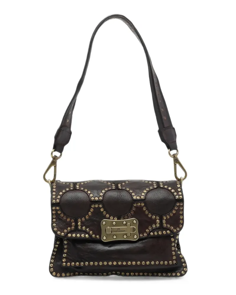 Campomaggi Agnese Schultertasche mit Nieten - Braun Braun