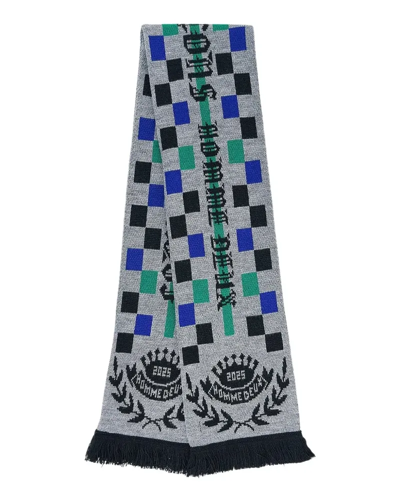 Comme des Garçons check-print scarf - Grau Grau