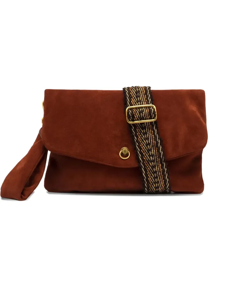 Gianni Chiarini suede clutch bag - Braun Braun