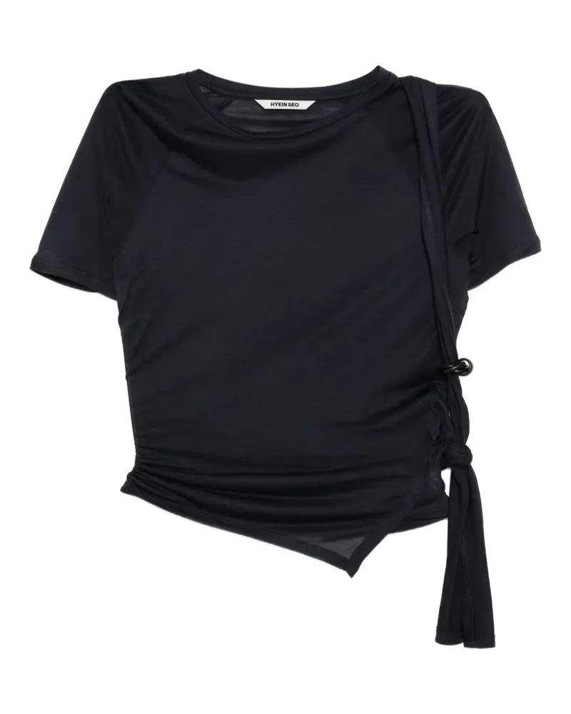 Hyein Seo tied T-shirt - Blau Blau