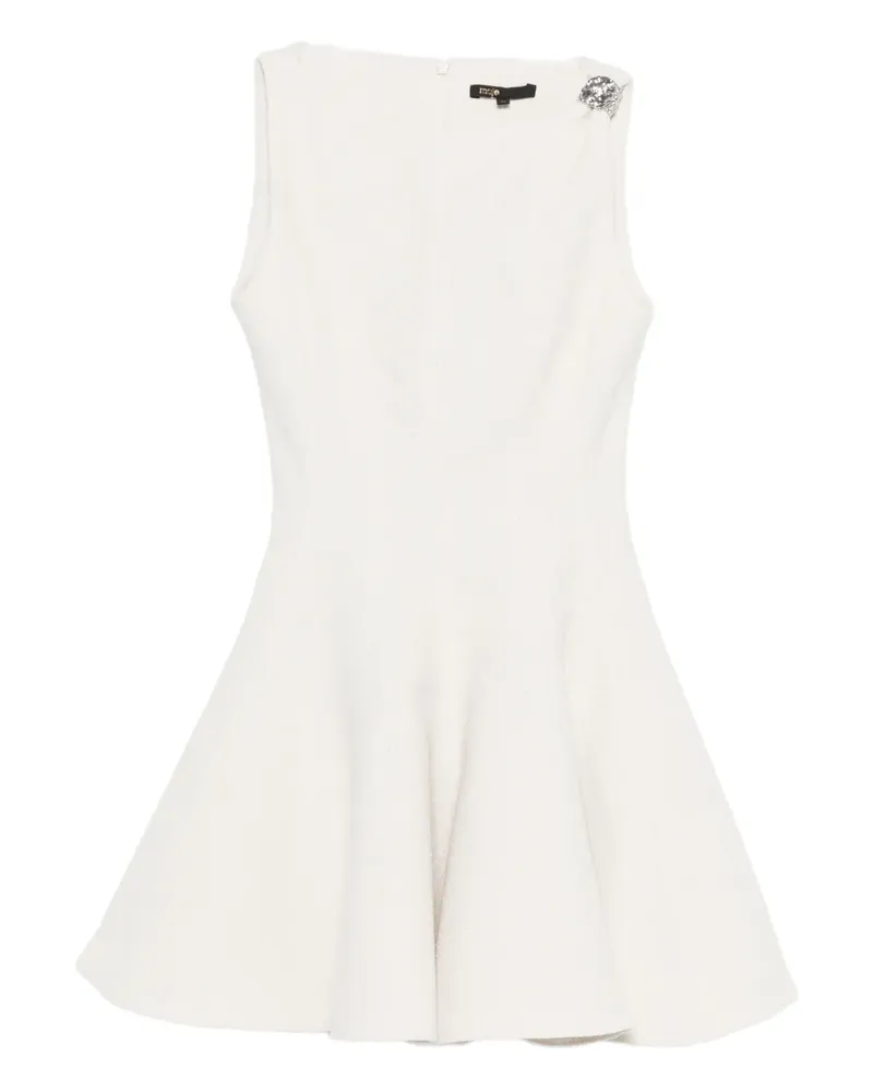 Maje buckle appliqué cotton dress - Weiß Weiß