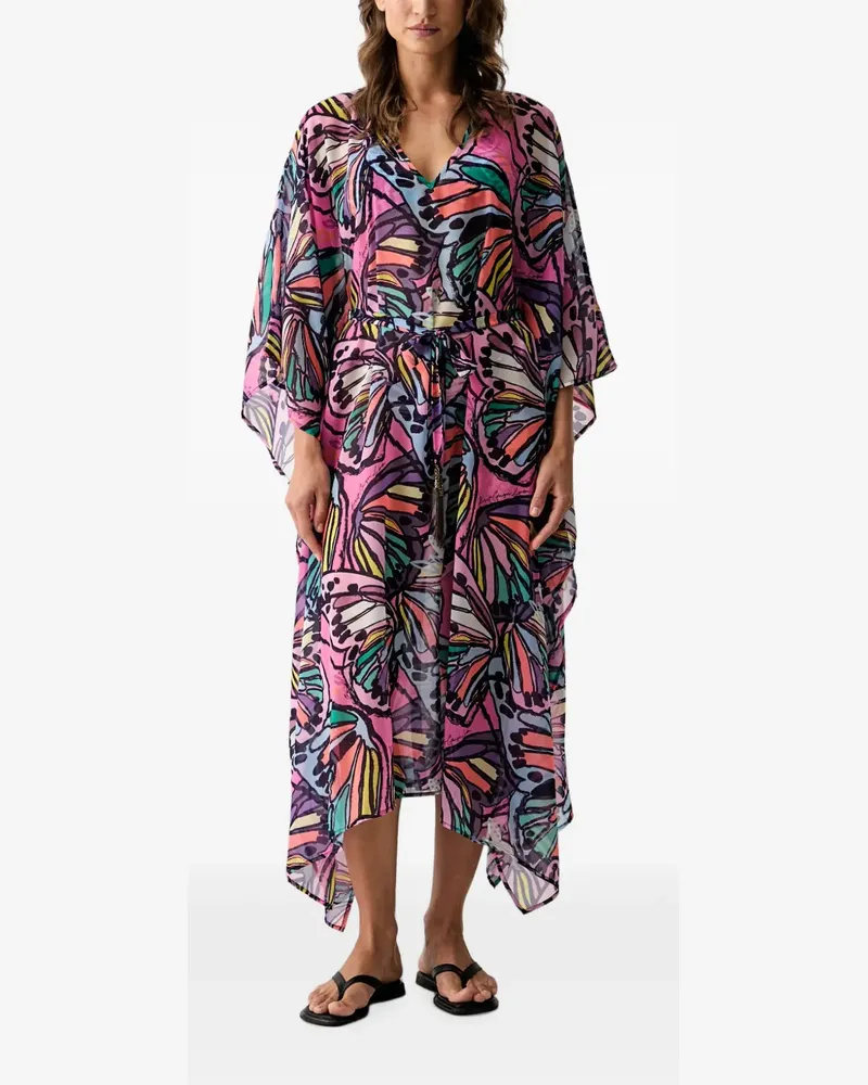 Kurt Geiger Kaftan mit Schmetterling-Print - Rosa Rosa