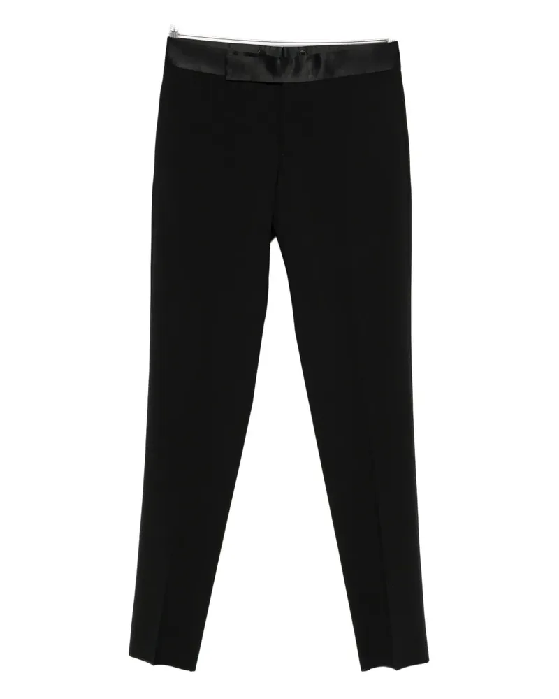 Emporio Armani Hose mit Bügelfalten - Schwarz Schwarz