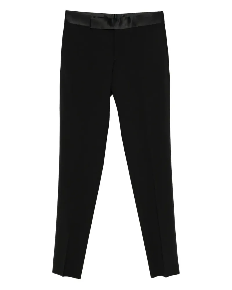 Emporio Armani Hose mit Bügelfalten - Schwarz Schwarz
