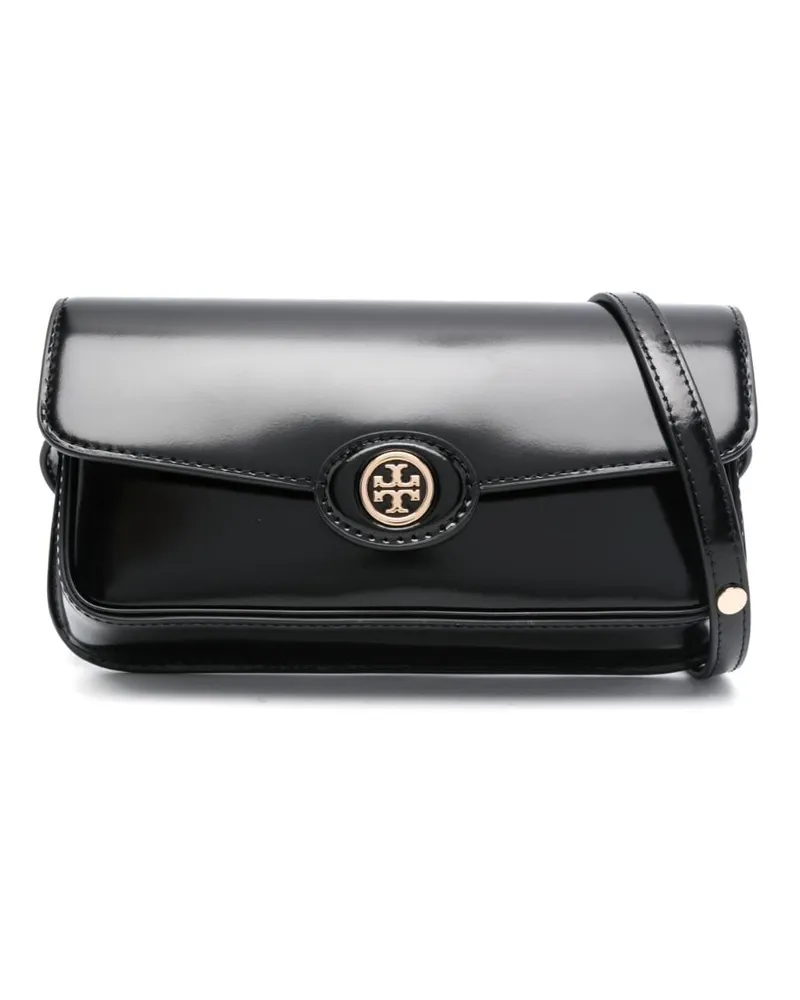 Tory Burch Robinson Spazzolato Umhängetasche - Schwarz Schwarz