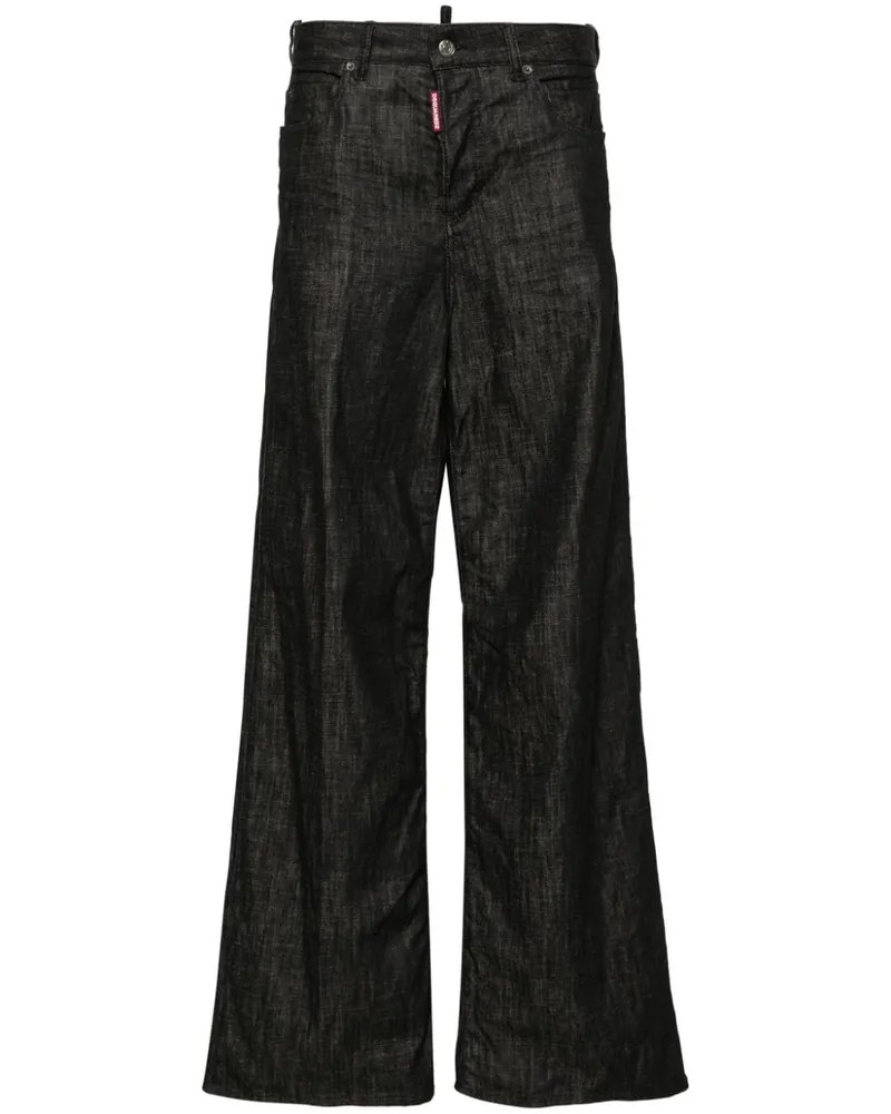 Dsquared2 Traveller Jeans mit weitem Bein - Schwarz Schwarz