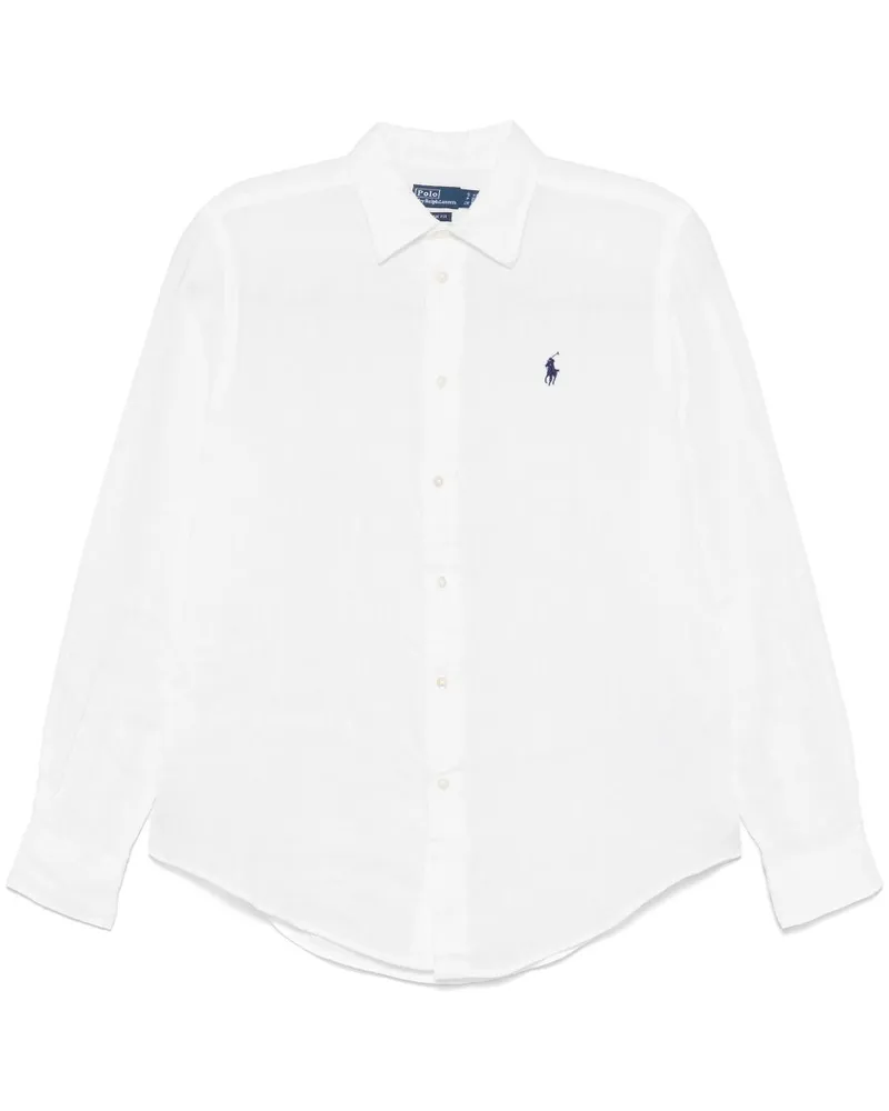 Ralph Lauren Hemd aus Leinen - Weiß Weiß