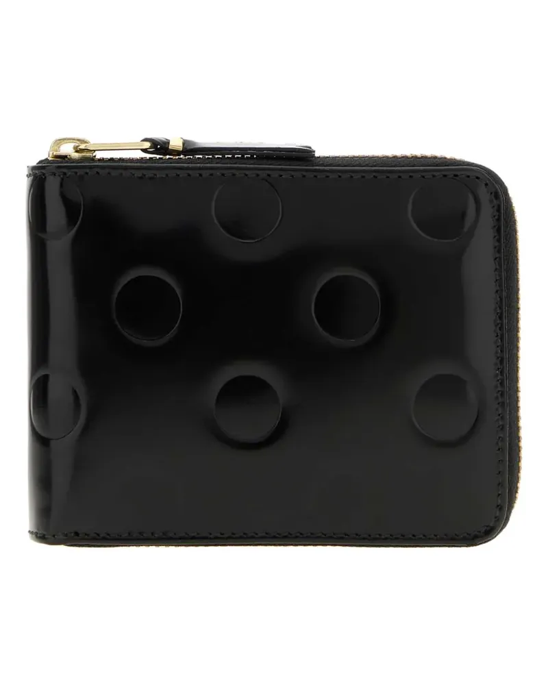 Comme des Garçons debossed polka-dot wallet - Schwarz Schwarz