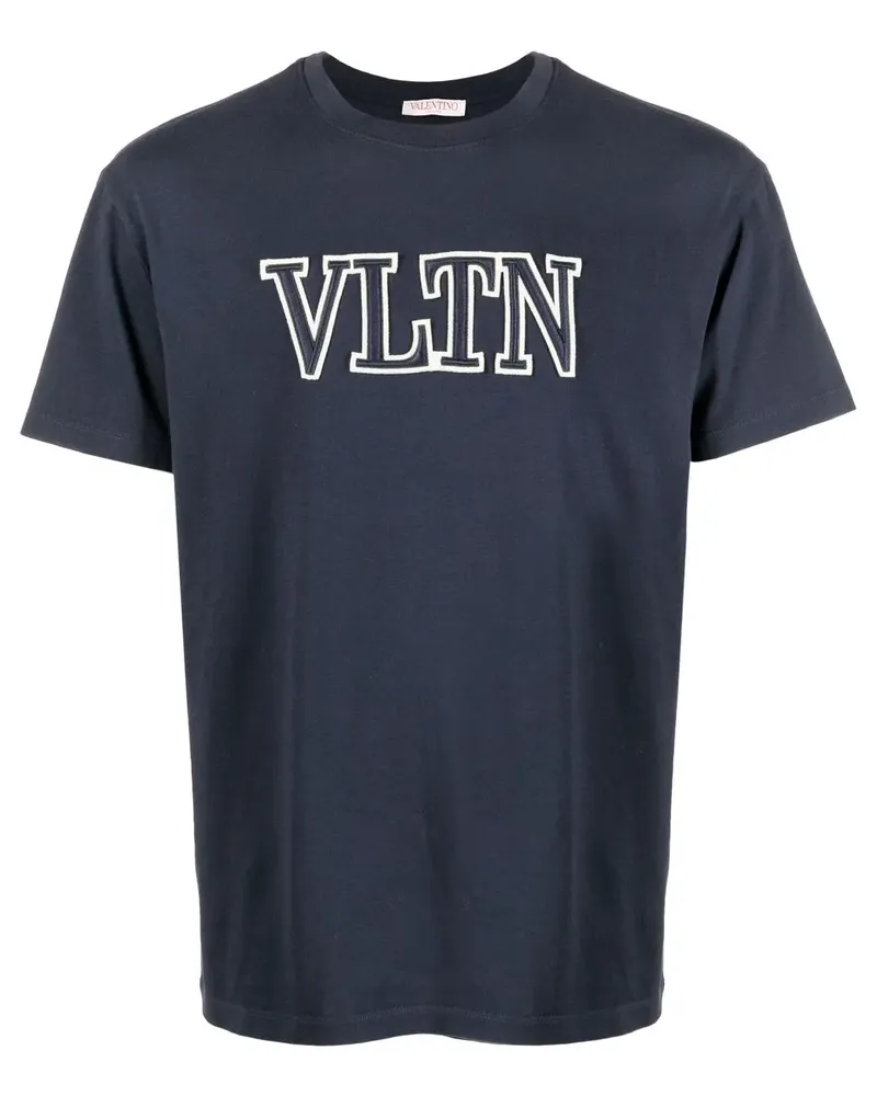 Valentino Garavani T-Shirt mit VLTN-Stickerei - Blau Blau