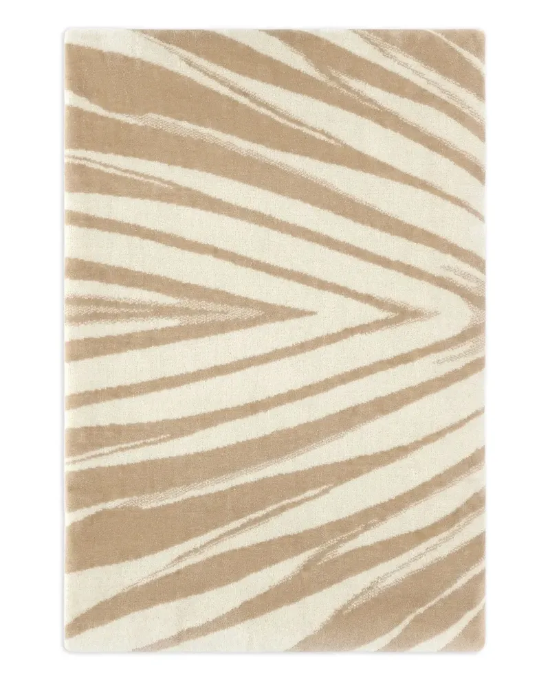 Roberto Cavalli Badetuch mit Ray of Gold-Print - Nude Nude