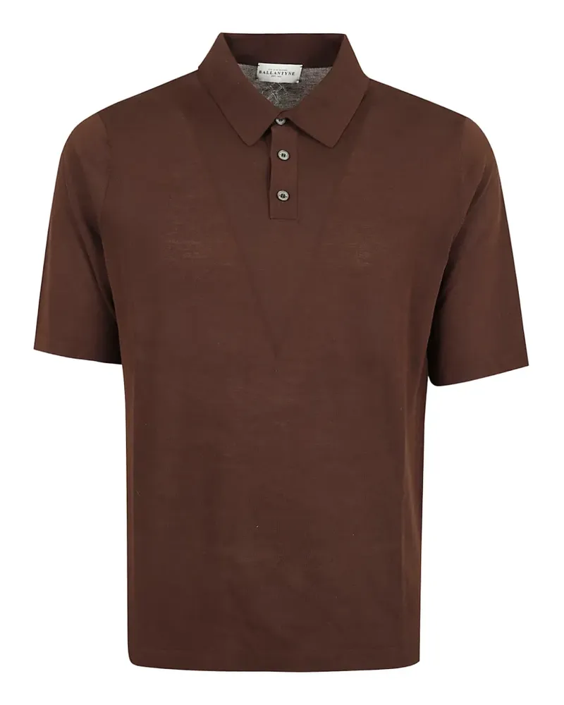 Ballantyne Poloshirt mit Knopfleiste - Braun Braun