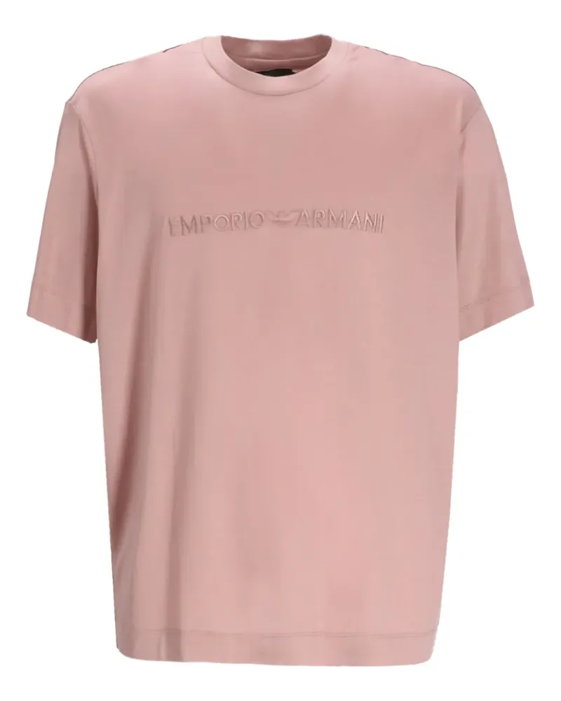 Emporio Armani T-Shirt aus Baumwollgemisch - Rosa Rosa