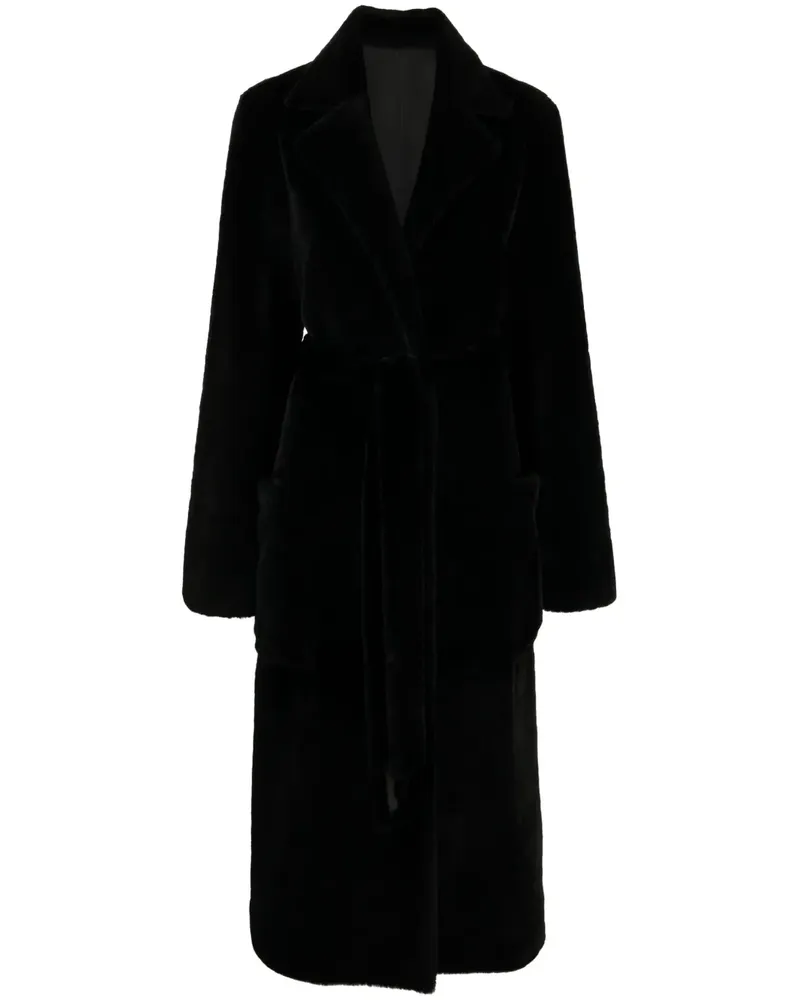 Rosetta Getty Wendbarer Mantel aus Shearling - Schwarz Schwarz