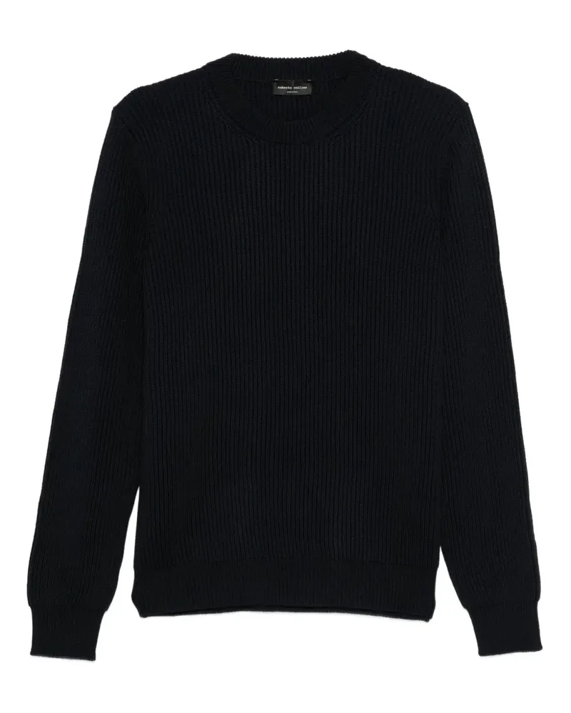 Roberto Collina Pullover mit Rundhalsausschnitt - Blau Blau