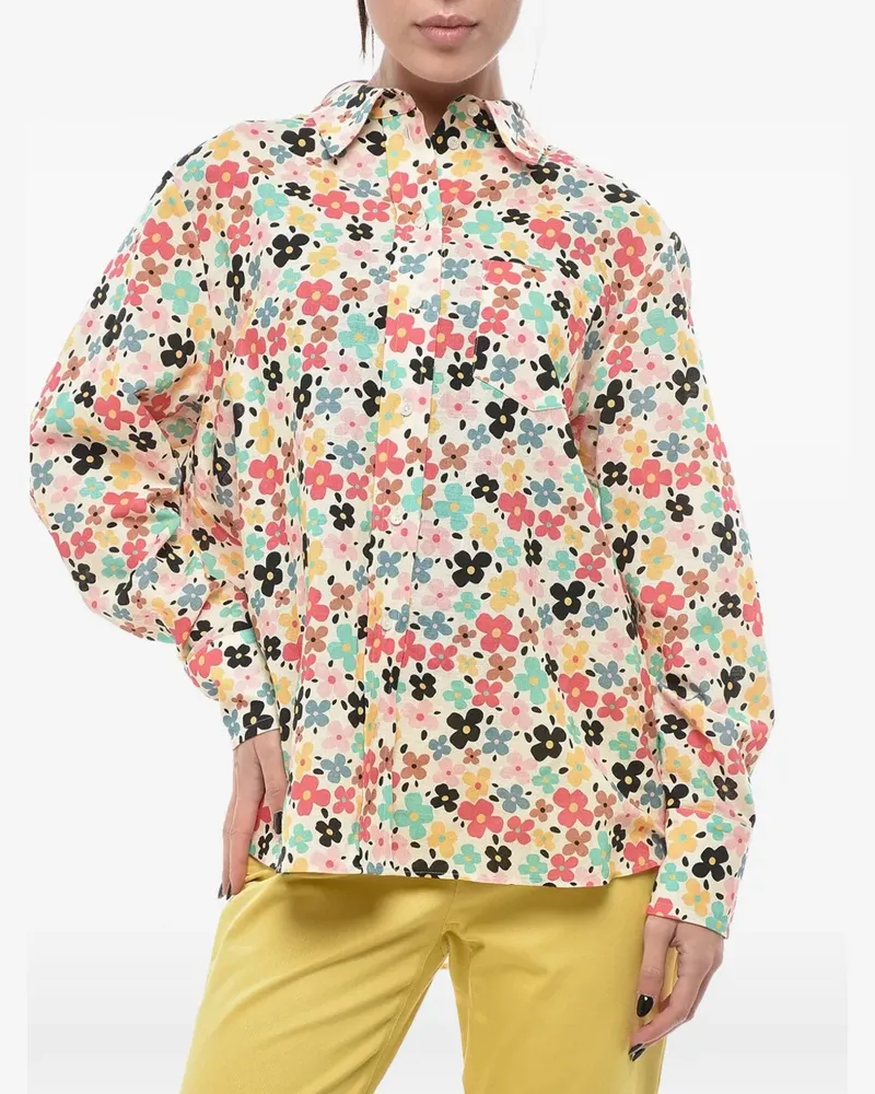 Inès de la Fressange Maureen Bluse mit Blumenprint - Nude Nude