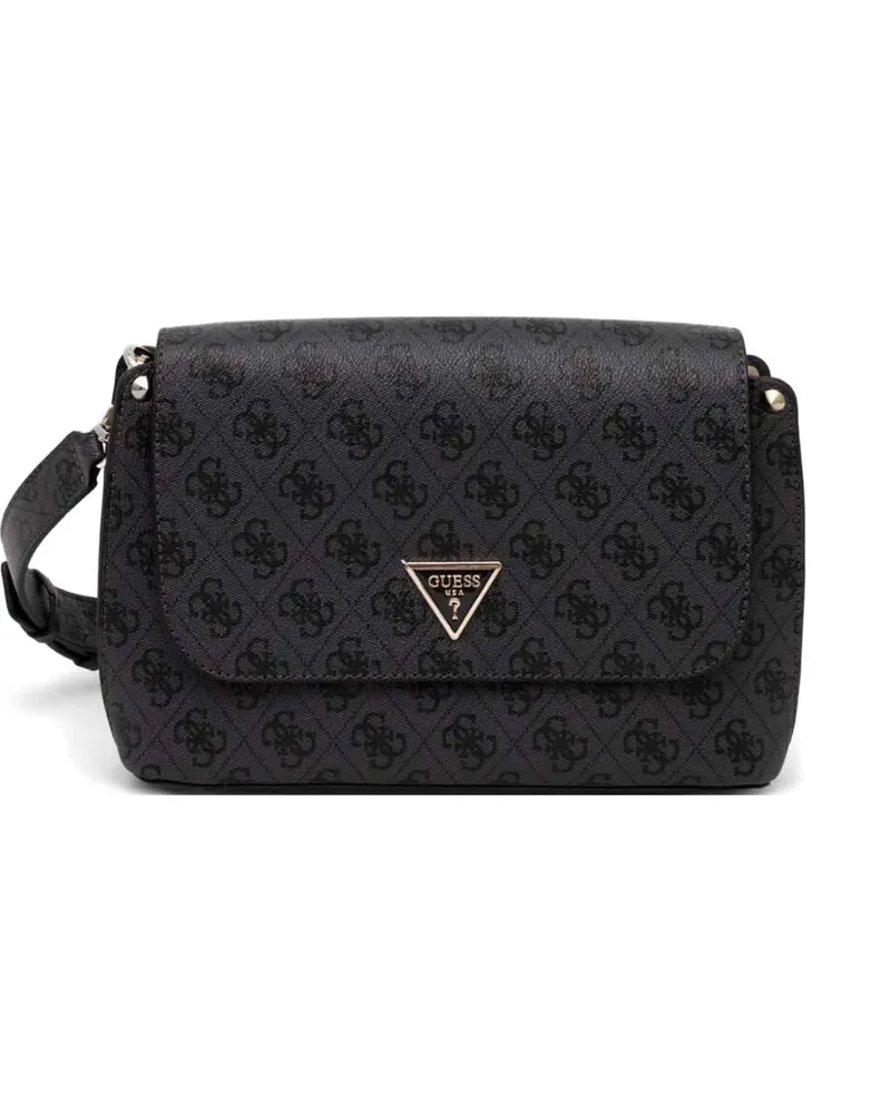 Guess Umhängetasche mit Logo-Schild - Schwarz Schwarz