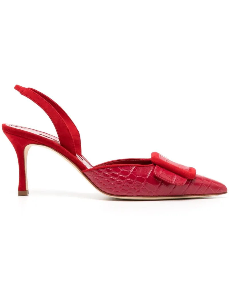Manolo Blahnik Mayslibi Slingback-Pumps 70mm - Rot Rot