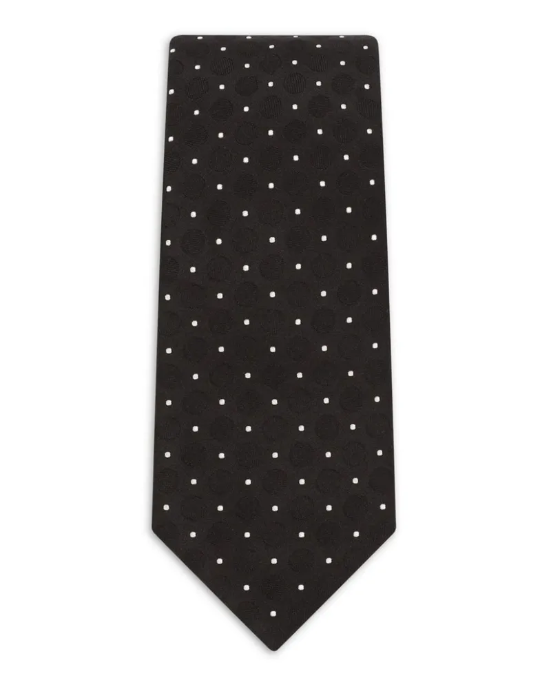 Dolce & Gabbana Krawatte mit Polka Dots - Schwarz Schwarz