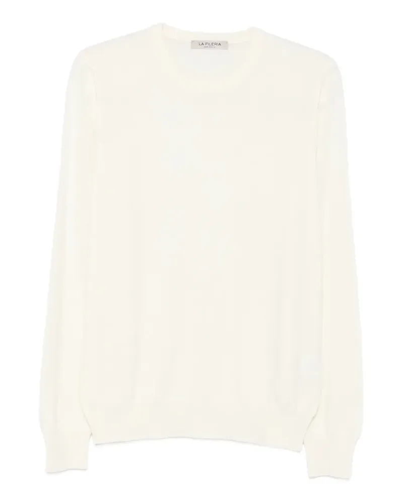 La Fileria fine-knit long-sleeve knit - Weiß Weiß