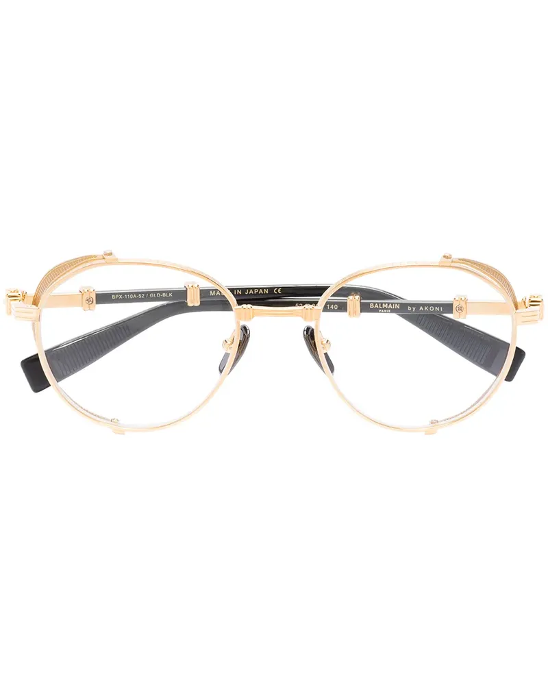 Balmain BPX110A52 Brille mit rundem Gestell - Gold Gold