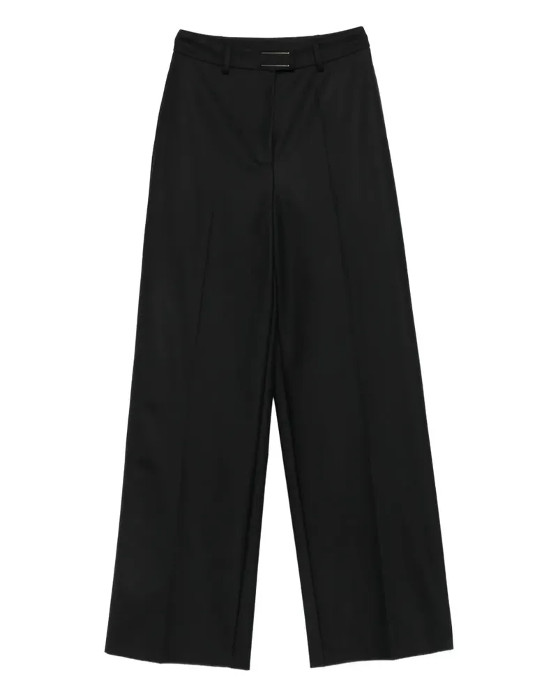 Patrizia Pepe Hose mit weitem Bein - Schwarz Schwarz