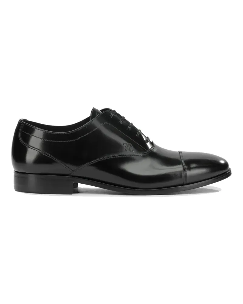 Fabi cap-toe lace-up oxford shoes - Schwarz Schwarz