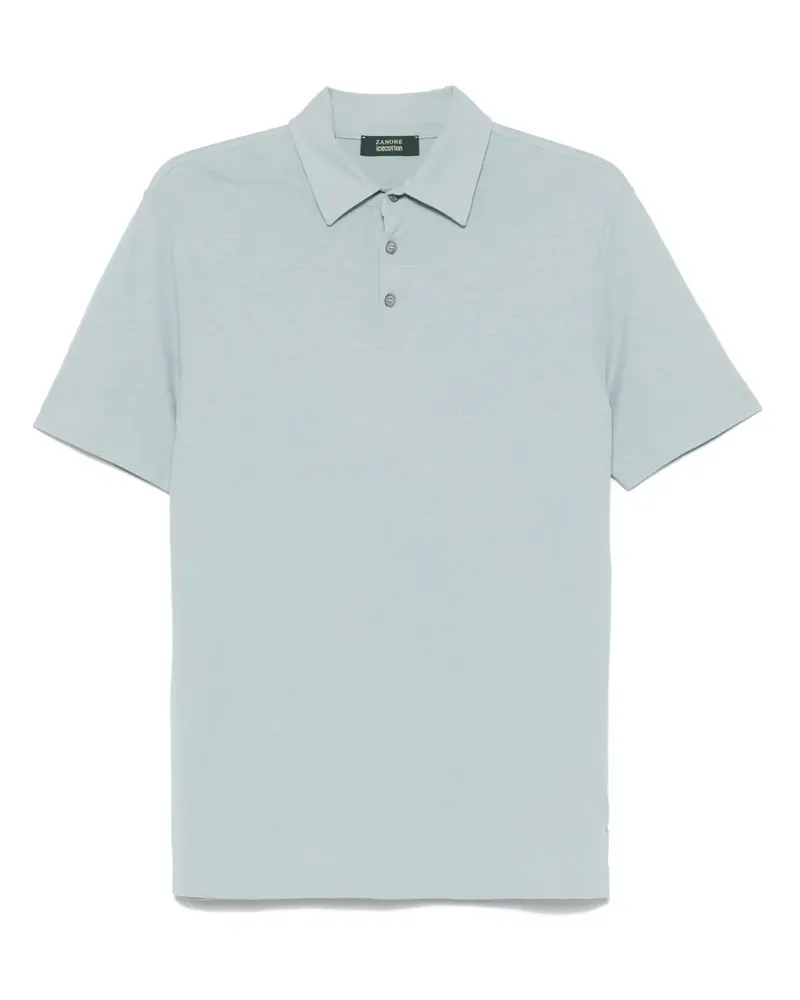 Zanone Klassisches Poloshirt - Blau Blau