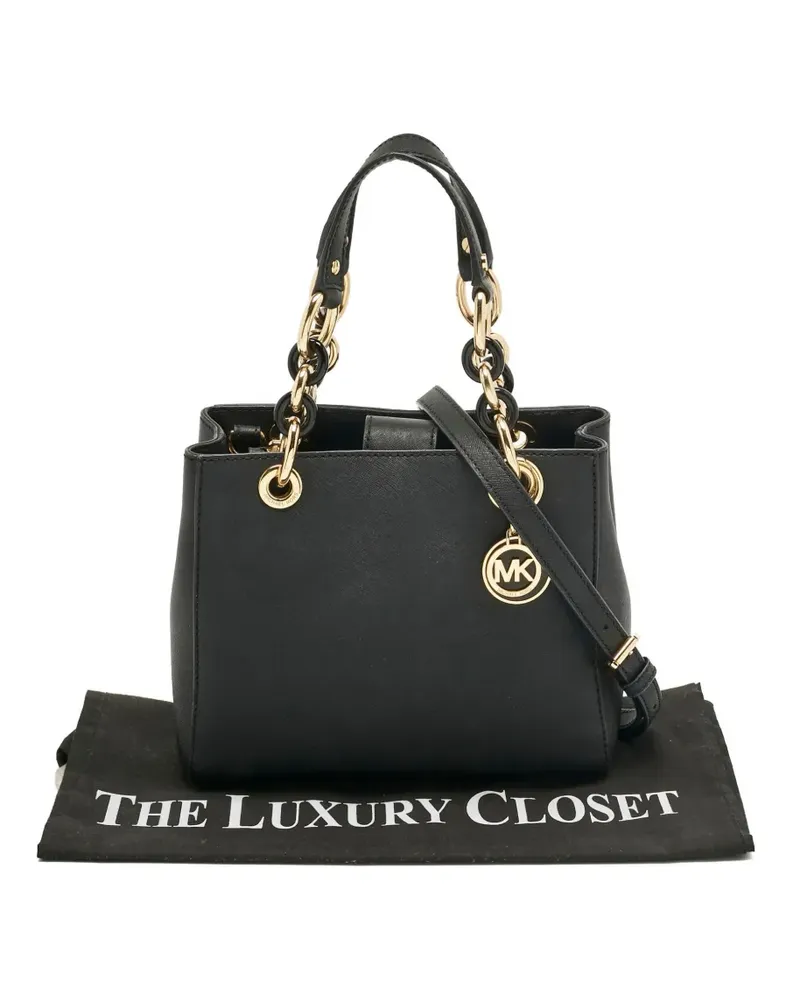 Michael Kors Cynthia leather tote bag - Schwarz Schwarz