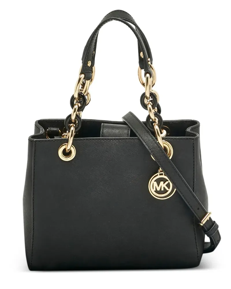 Michael Kors Cynthia leather tote bag - Schwarz Schwarz