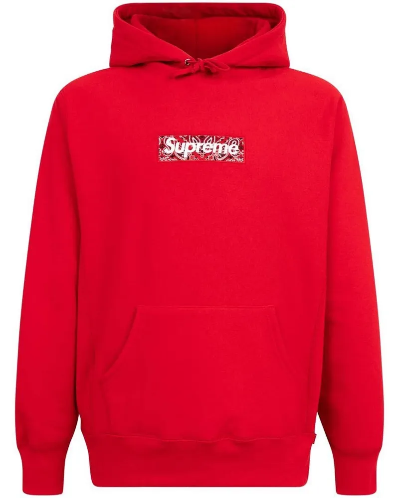 Supreme Being Hoodie mit Bandana-Logo Rot