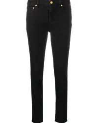 Michael Kors Halbhohe Skinny-Jeans Schwarz