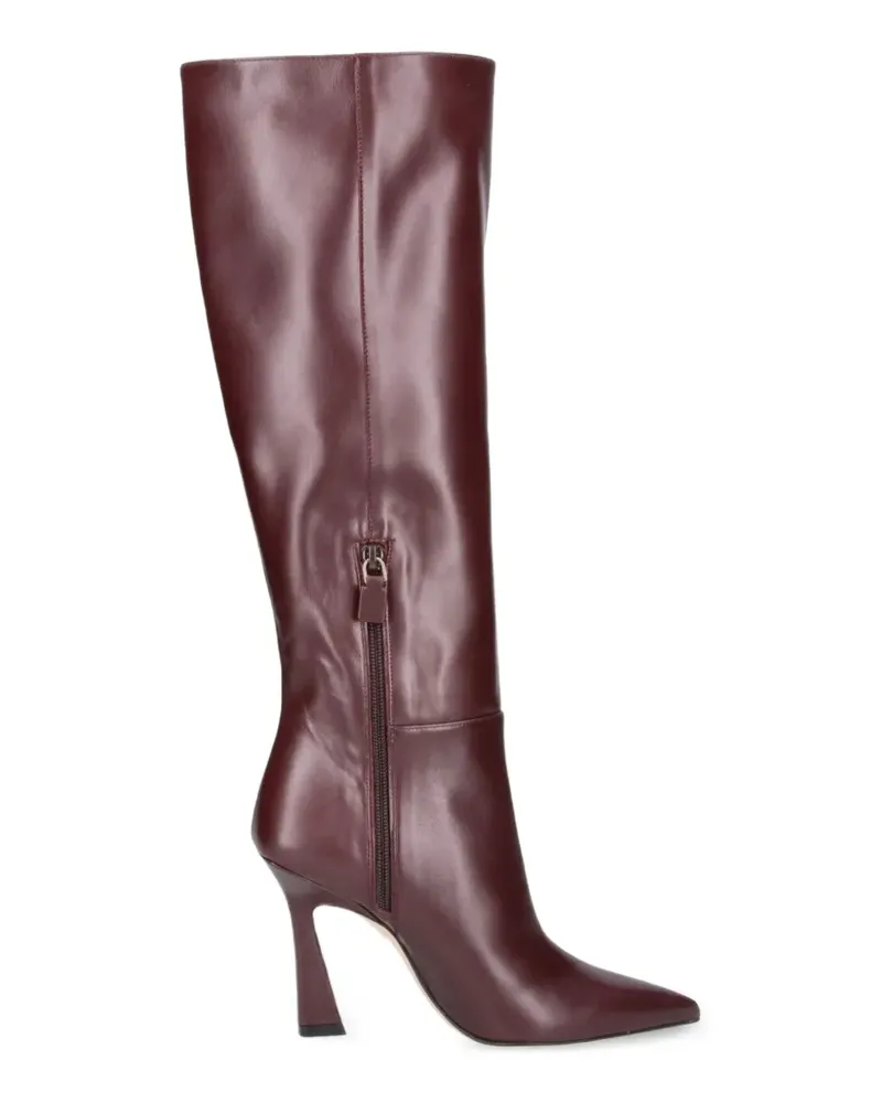 Stuart Weitzman Kniehohe Stiefel mit spitzer Kappe - Rot Rot