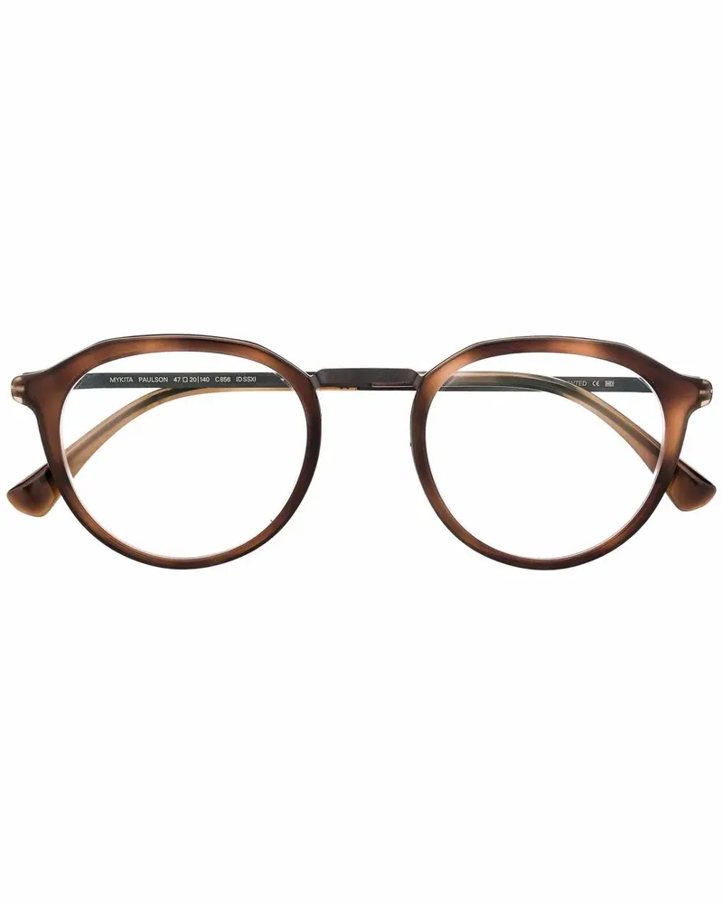 Mykita Runde Paulson Sonnenbrille - Braun Braun