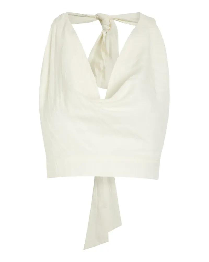 Delos Ayla halterneck top - Nude Nude