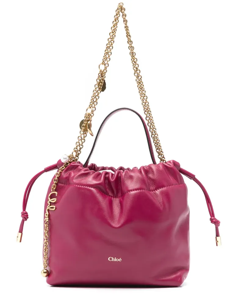 Chloé mini logo-detail shoulder bag - Rosa Rosa