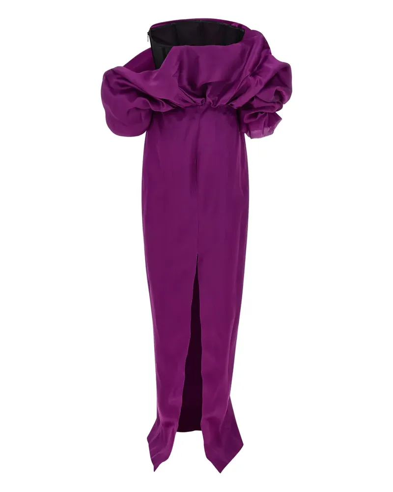 Tom Ford ruffled off-shoulder maxi dress - Violett Violett