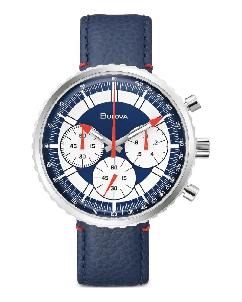 BULOVA logo-detail 46mm watch - Weiß Weiß