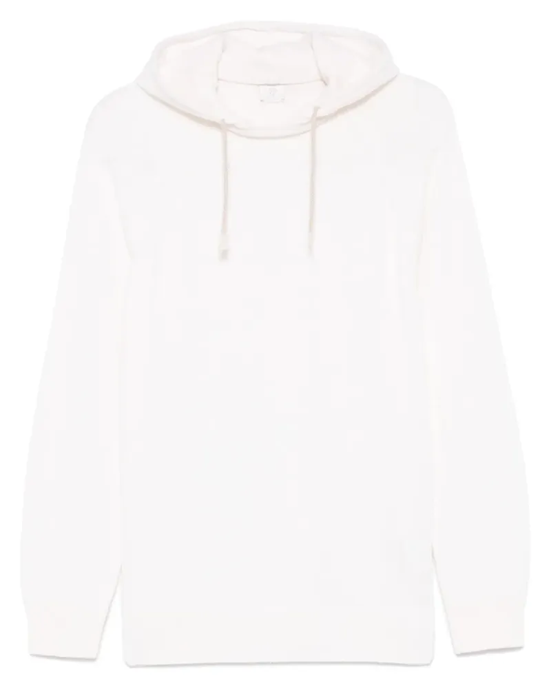 Eleventy Hoodie aus Kaschmir - Weiß Weiß