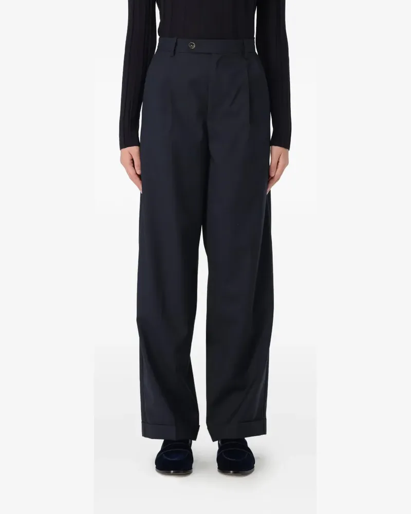 A.P.C. Melisandre pleated trousers - Blau Blau