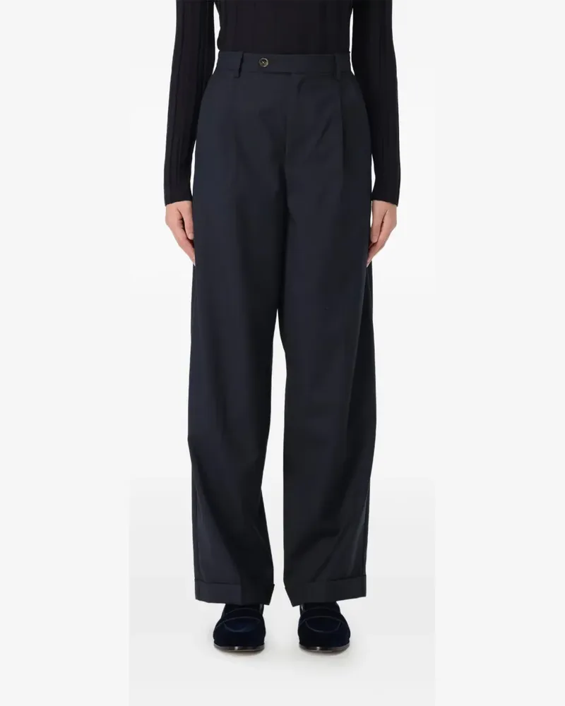 A.P.C. Melisandre Hose mit Falten - Blau Blau