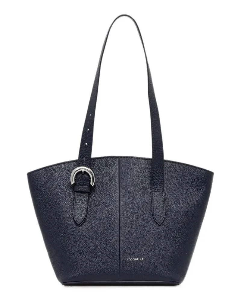 Coccinelle Strukturierter Tote Bag mit Schnallendetail - Blau Blau