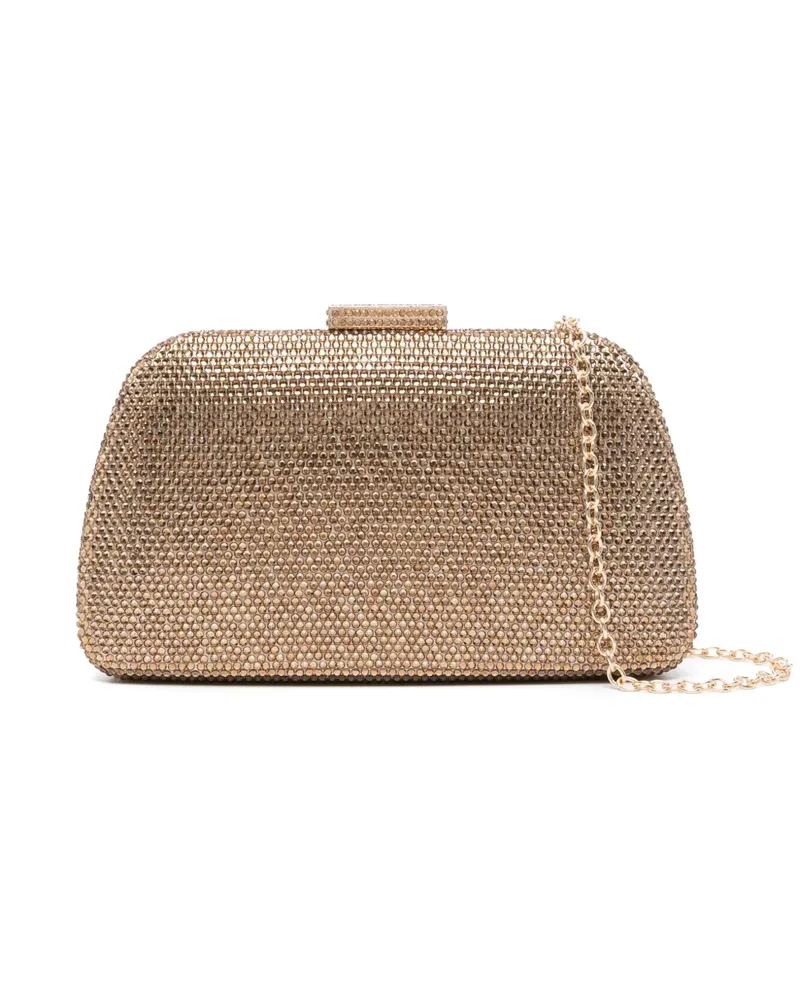 Serpui Jospehine Schultertasche mit Kristallen - Nude Nude