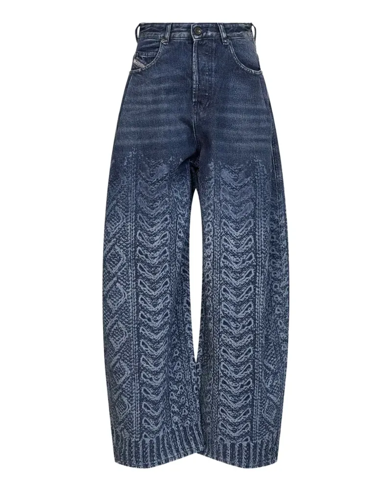 Diesel Jeans mit Bouclé-Effekt - Blau Blau
