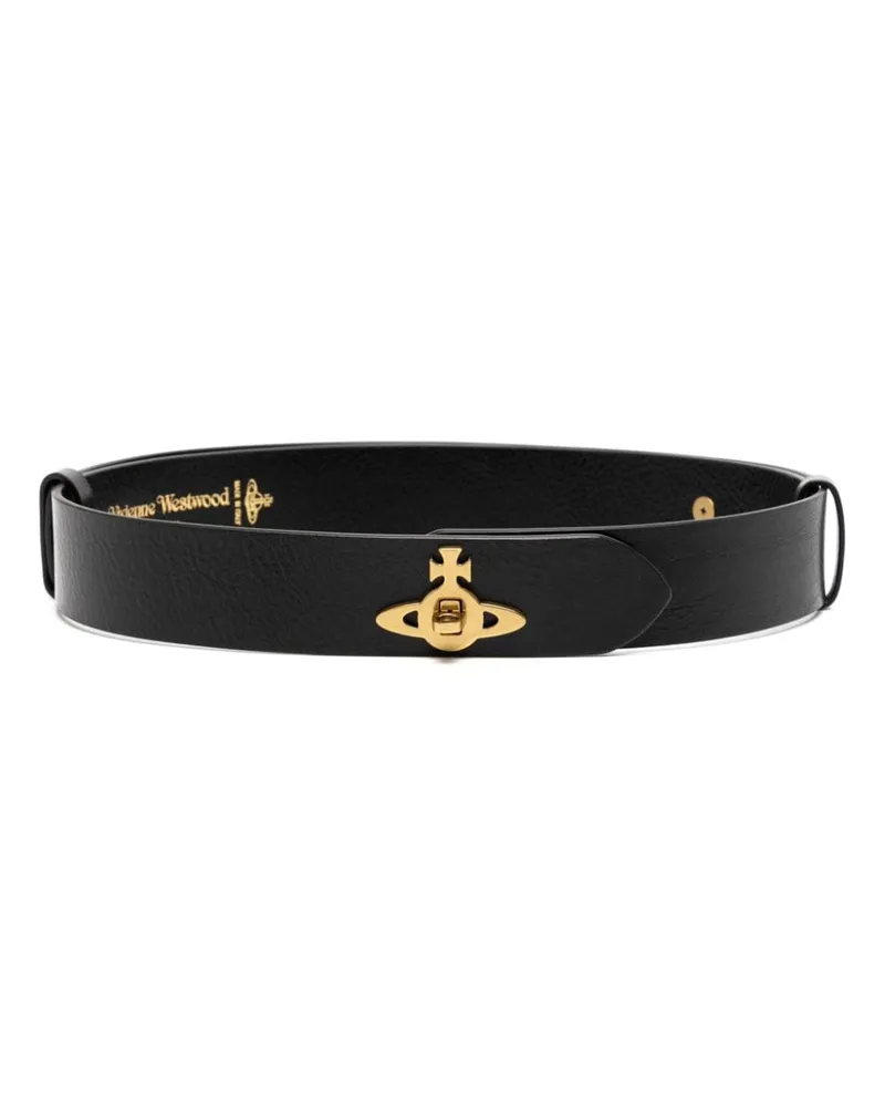 Vivienne Westwood Breiter Lock Gürtel - Schwarz Schwarz